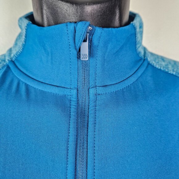 All In Motion Unisex XL -16 1/4 Zip Pullover Teal Heather Athletic Top Casual - Picture 4 of 10